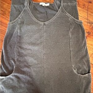 Sincerely Jules Charcoal Tank Top Romper